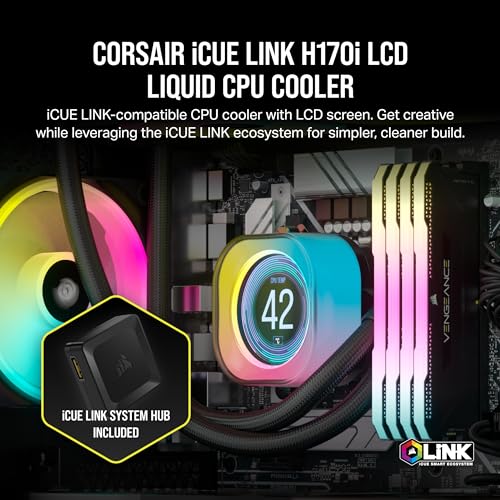 White 360mm Liquid CPU Cooler with LCD Screen A31639