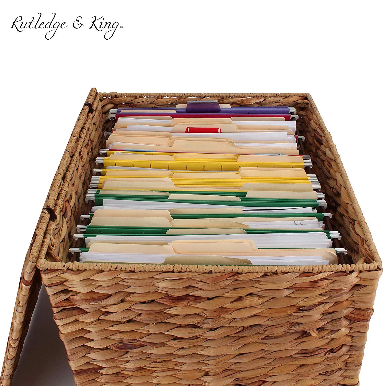 Seagrass Rolling File Cabinet P3333