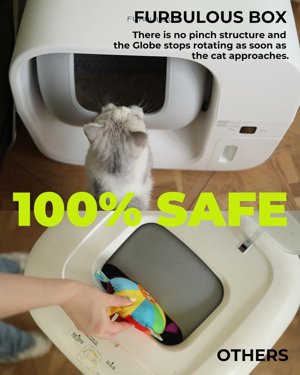 Automatic Self Cleaning Cat Litter Box with Trash Bags R6722