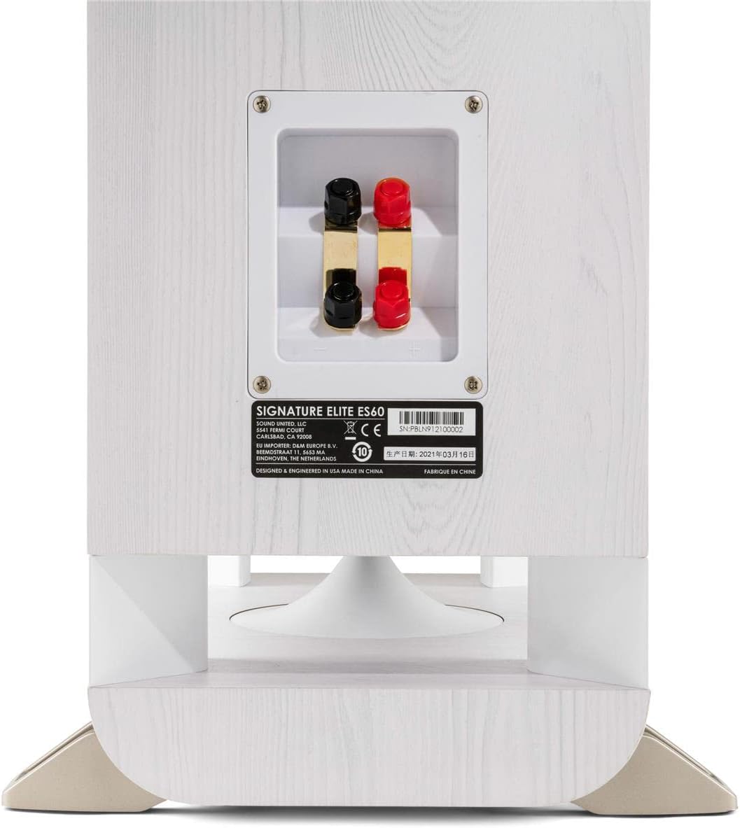 White Floorstanding Speaker, Pair D816