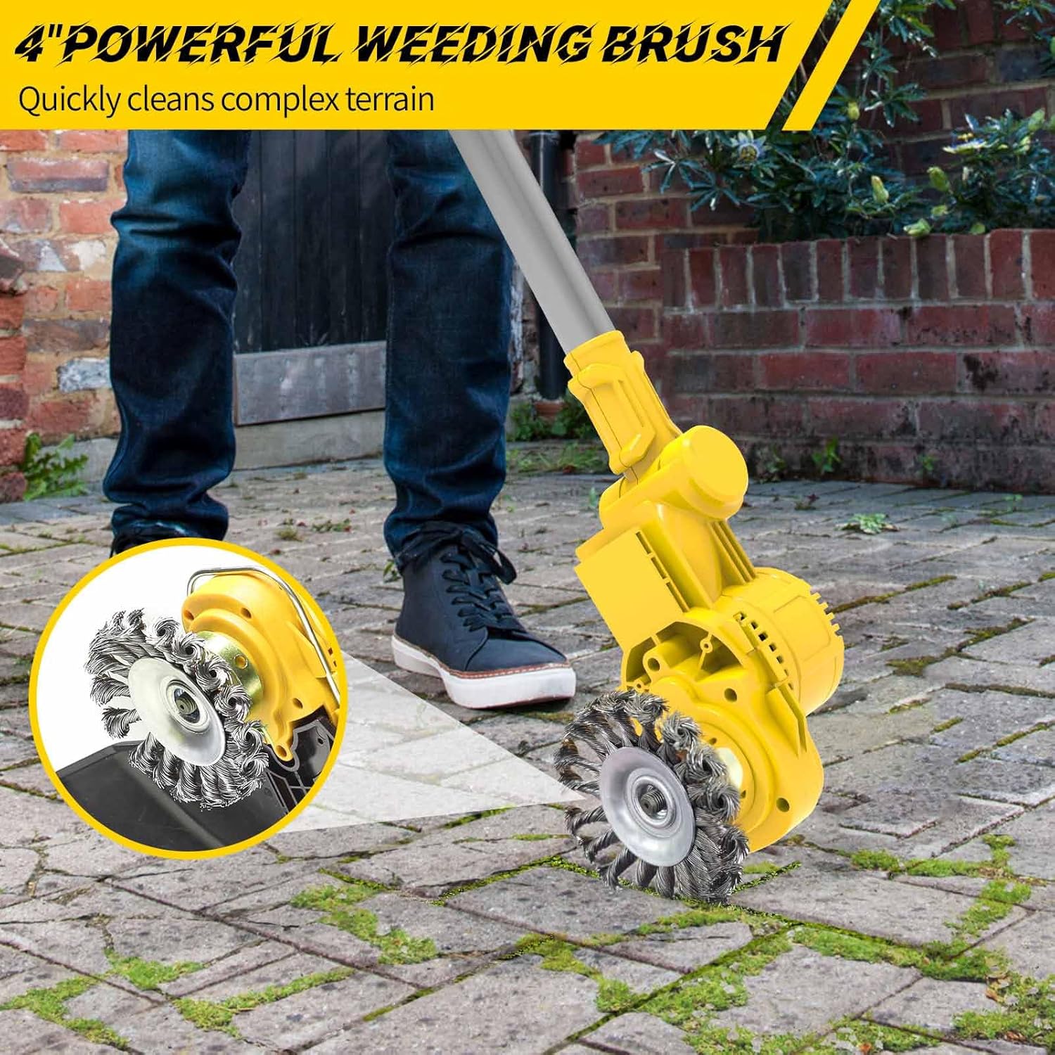 21V Cordless Weed Eater with 2 x 4.0Ah Batteries O2421