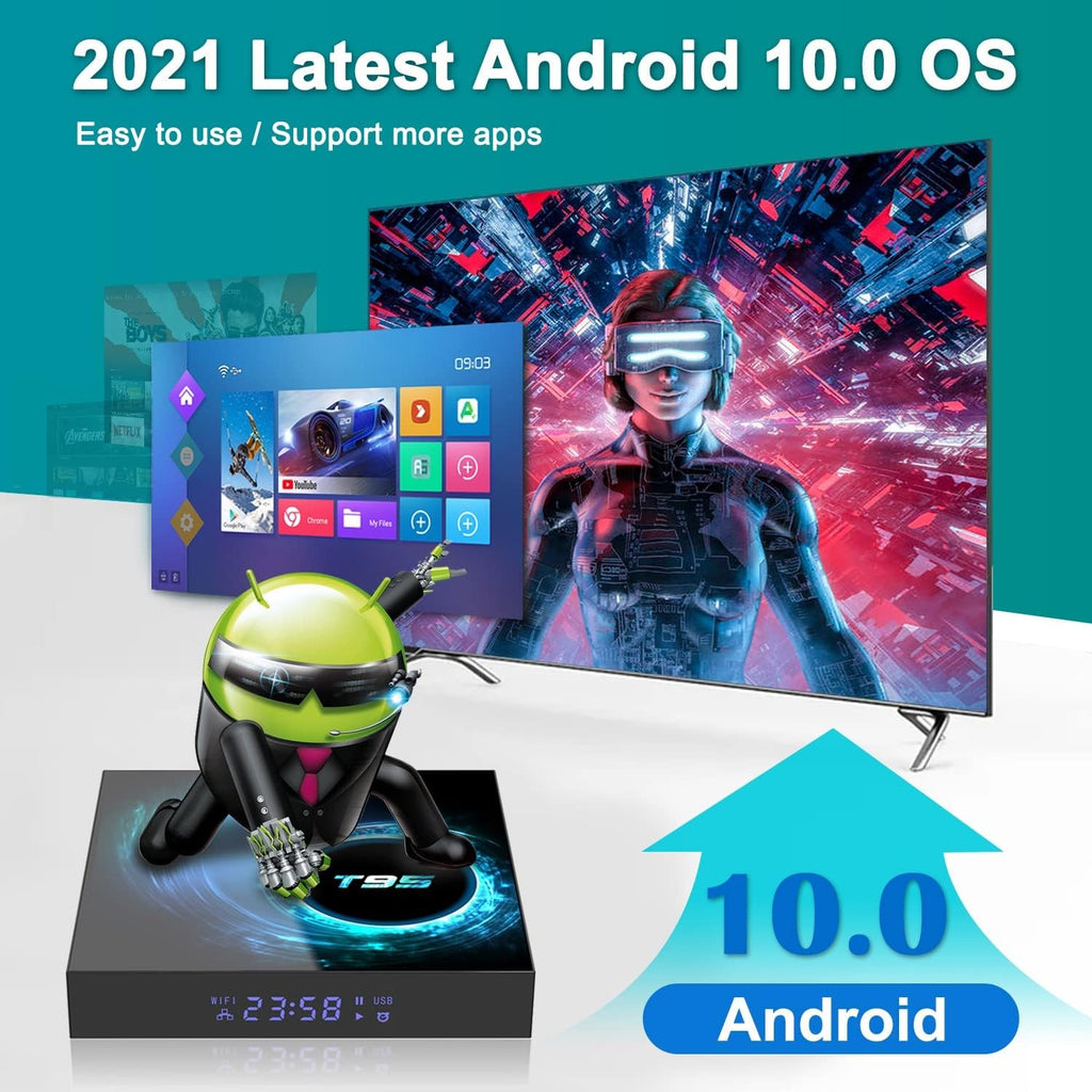 4GB RAM 128GB ROM Android TV Box Pack of 2 G497