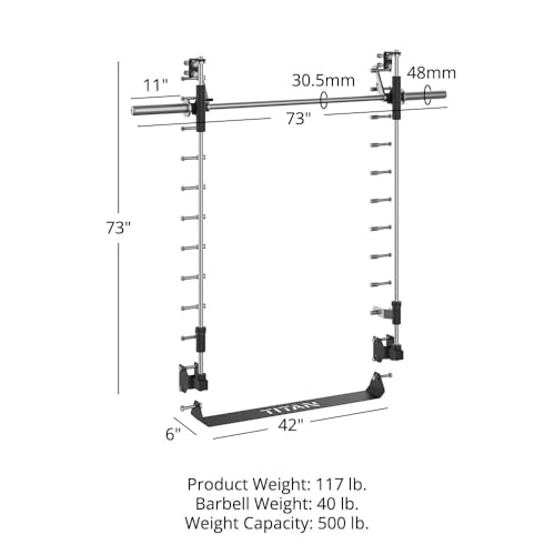 Smith Machine Power Rack Attachment with Smith Olympic Bar X53503