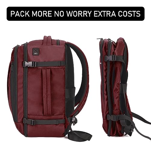 Pink Travel Backpack 18x14x8 Waterproof with Charging Port G643