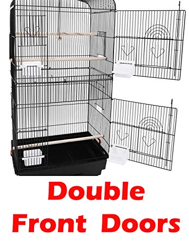 66-Inch Open Top Flight Bird Cage with Removable Rolling Stand F754