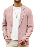 Mens Casual Linen Blazer Suit Jacket F33807