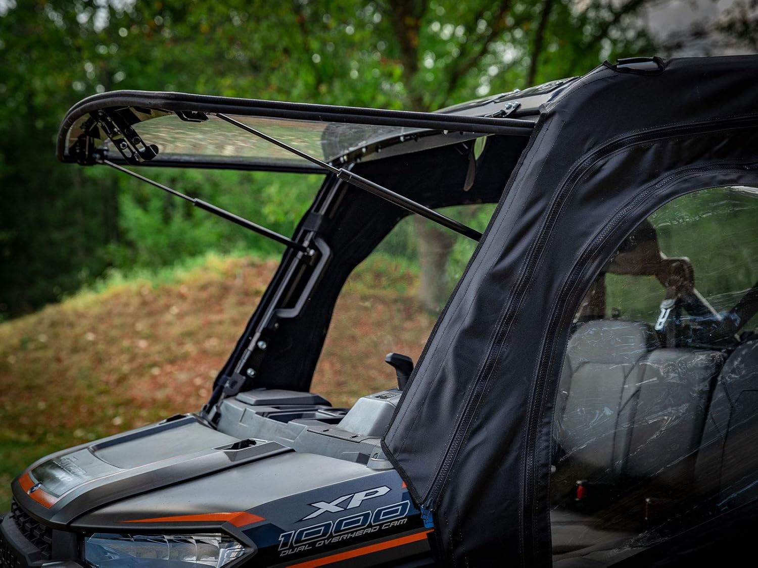 Soft Cab Enclosure Doors - 1 Pair of Front Doors - Resistant to Water, Punctures, and Tears N50912
