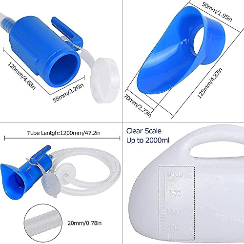 2000ml Portable Female Urinal with Lid U221
