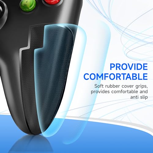 Wired Gaming Controller with Dual-Vibration Turbo and Trigger Buttons K17190