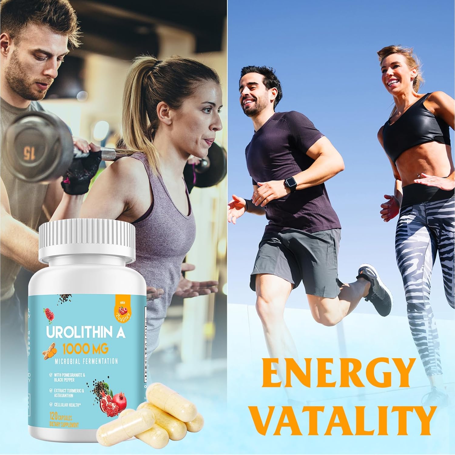 1000mg Urolithin A 120 Capsules V598198