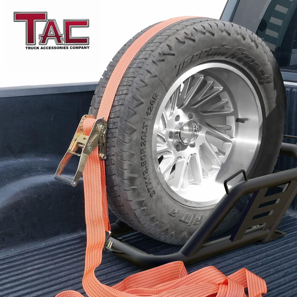 Fine Textured Black Universal Spare Tire Carrier for 40 inch Tire H704
