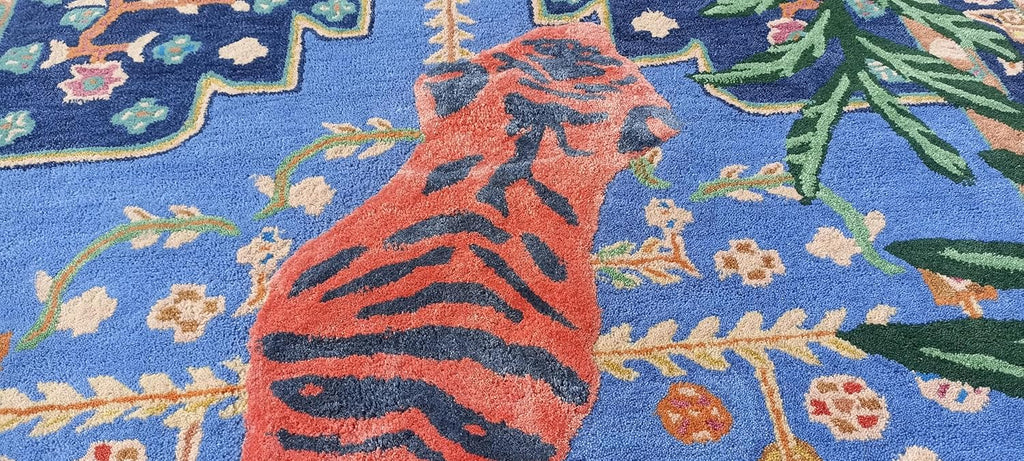 Red Wool Area Rug 9'x12' S69411
