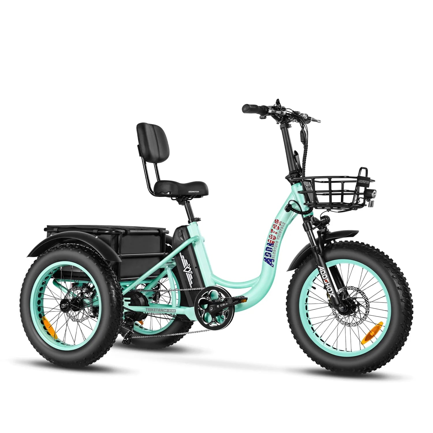 Black 750W 48V 20Ah Electric Tricycle C2132