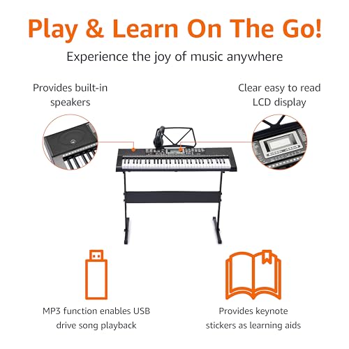 Black 88-Key Semi-Weighted Digital Piano with Sustain Pedal X550885