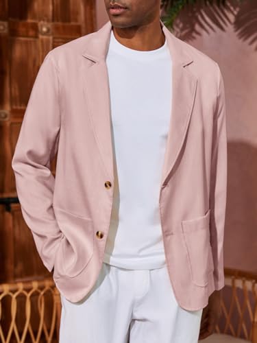 Mens Casual Linen Blazer Suit Jacket F33807