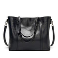 Large Vegan Leather Crossbody Tote Bag H146