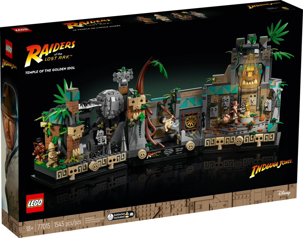LEGO Indiana Jones Temple of the Golden Idol 77015 Building Project, includes 4 minifigures R745