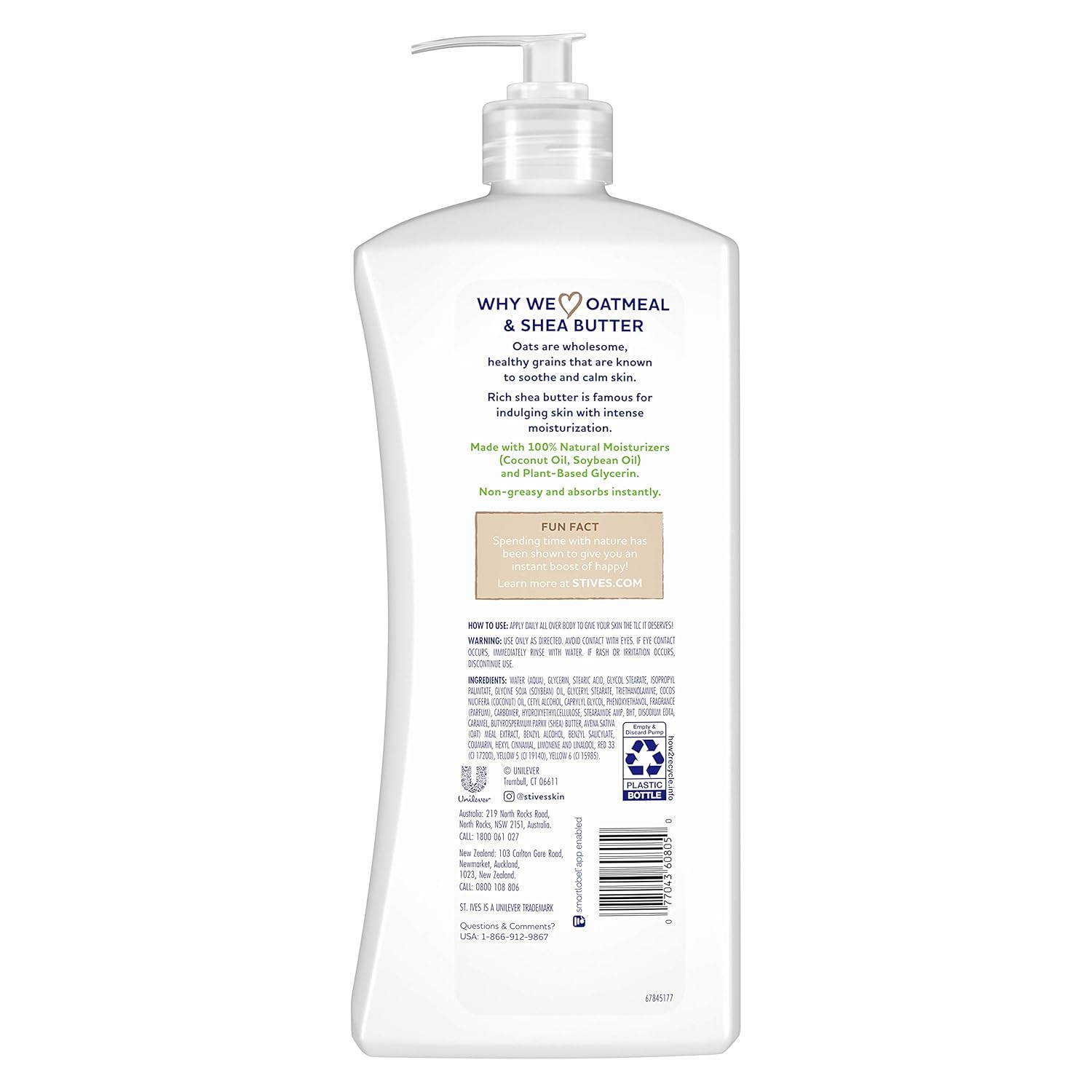 Soothing Hand & Body Lotion Oatmeal & Shea Butter 21 oz Z567