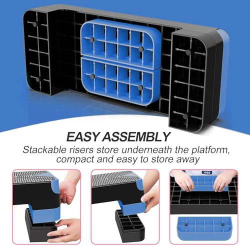 Adjustable Aerobic Step Platform with 4" 6" 8" Risers N903