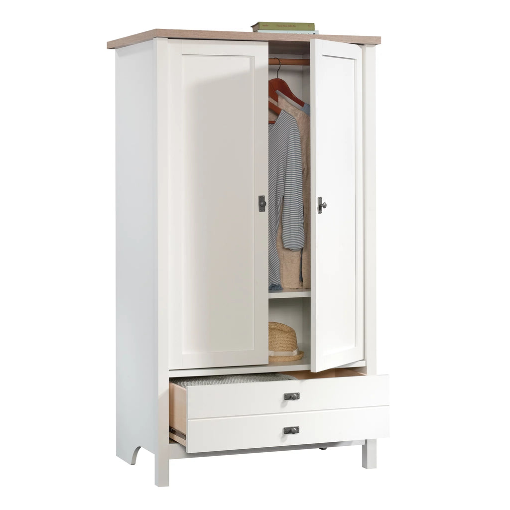 Soft White Armoire V3522