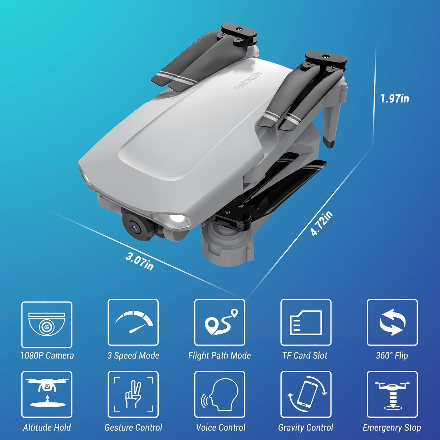 HD 1080P FPV Foldable Quadcopter Drone with Camera A7232