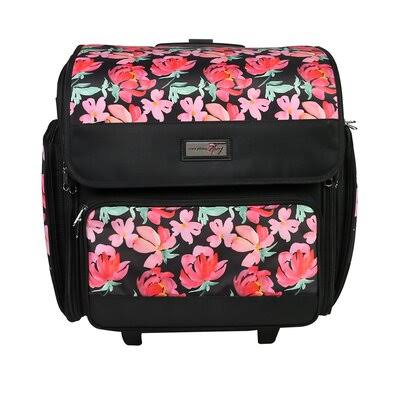 Deluxe Rolling Craft Case, Floral W8950