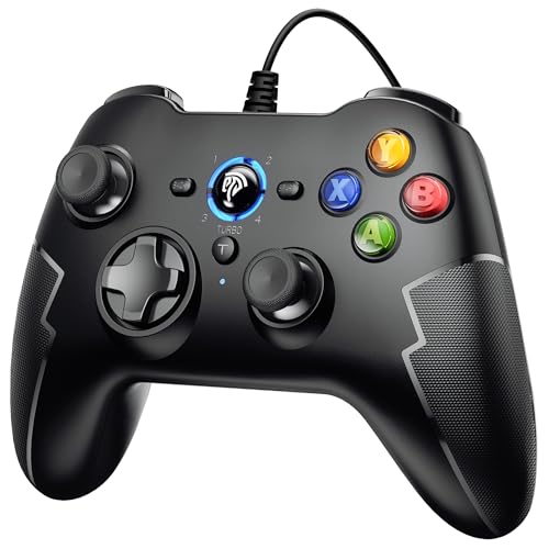 Wired Gaming Controller with Dual-Vibration Turbo and Trigger Buttons K17190