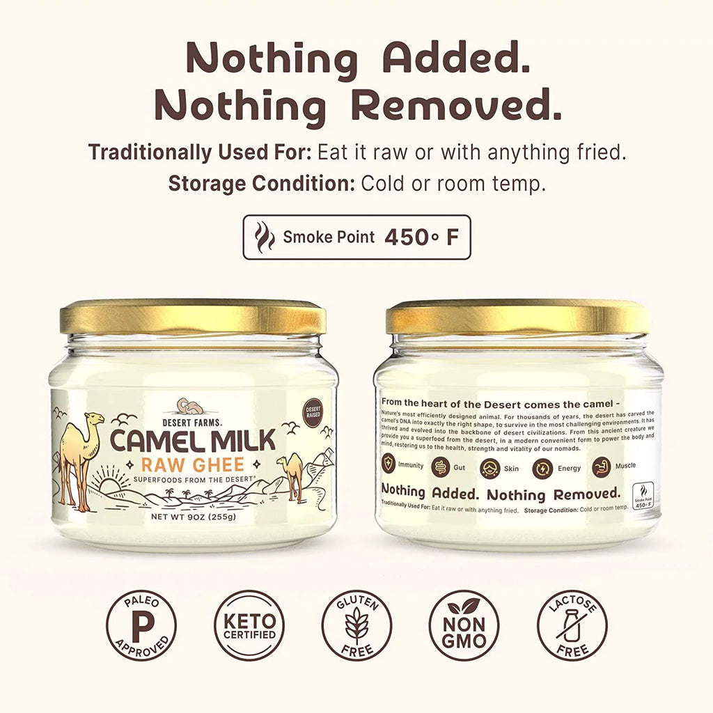 Grass-Fed Camel Ghee Butter (250 gms) Clarified Butter A6364