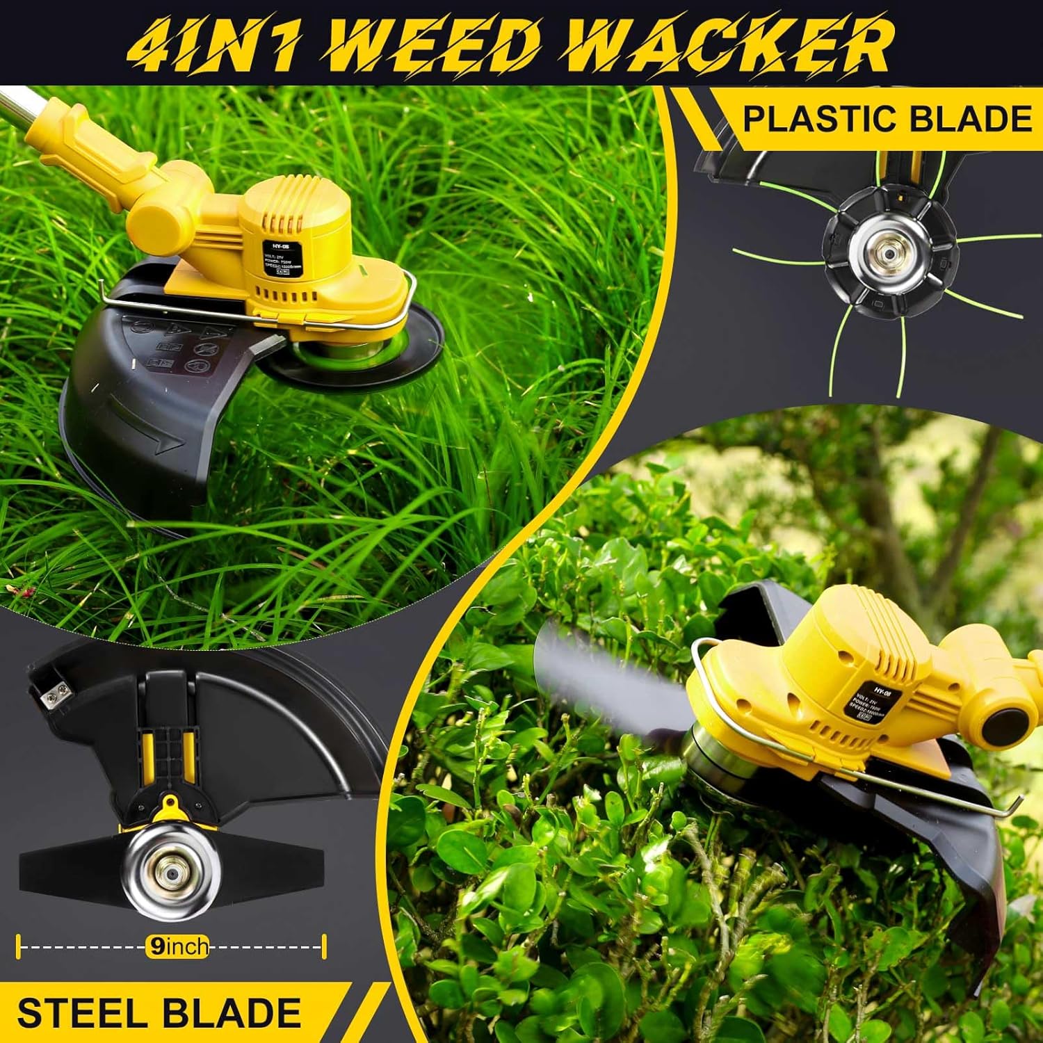 21V Cordless Weed Eater with 2 x 4.0Ah Batteries O2421