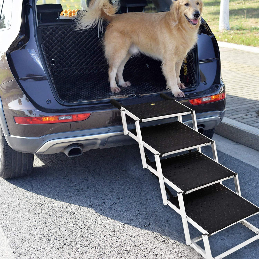 Folding 6 Steps Pet Dog Car Step Stairs Y219