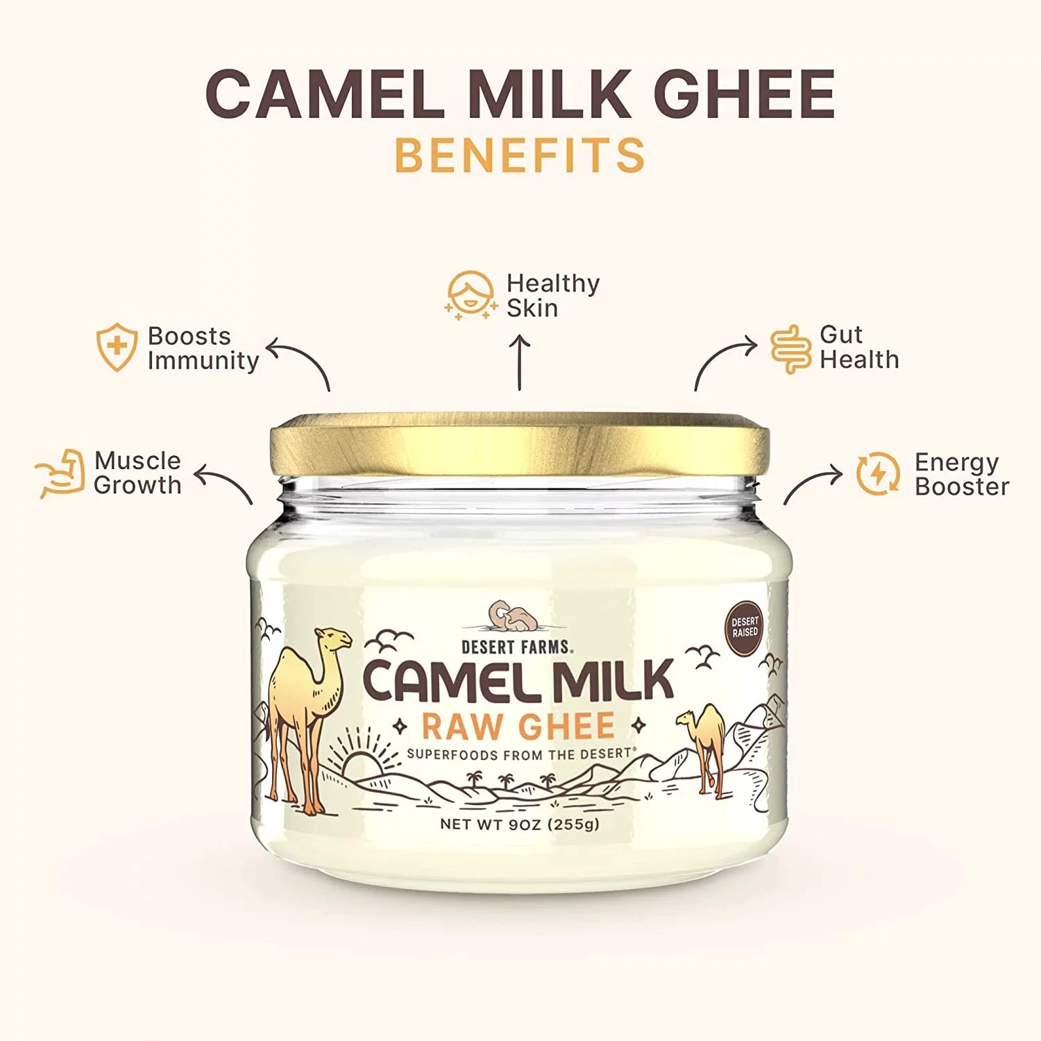 Grass-Fed Camel Ghee Butter (250 gms) Clarified Butter A6364
