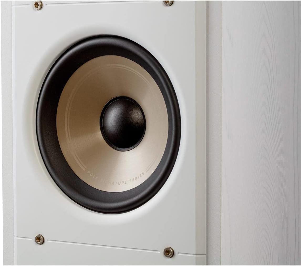 White Floorstanding Speaker, Pair D816