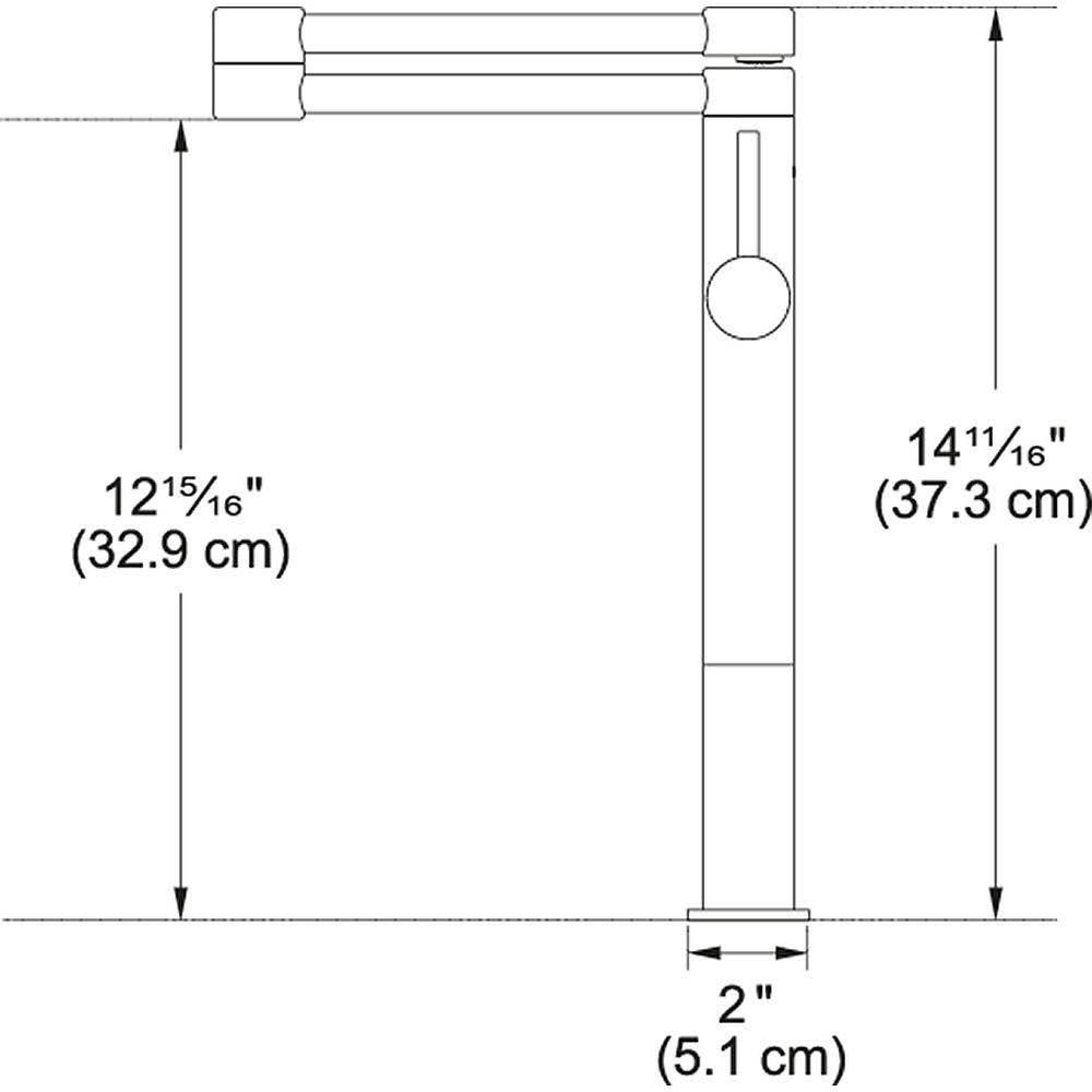 Chrome Deck Mounted Pot Filler C361
