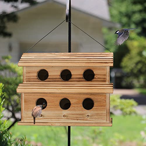 6 Hole Outdoor Hanging Bird House P2257