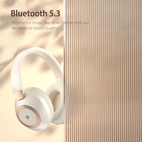 Active Noise Cancelling Wireless Bluetooth Over Ear Headphones with Mic Q381820