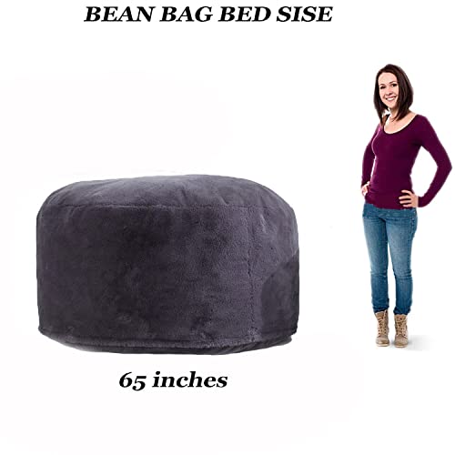Large Round Soft Fluffy Bean Bag Cover S264