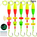 5pcs High Carbon Steel Circle Hooks 6/0 8/0 10/0 Catfish Rigs F74716