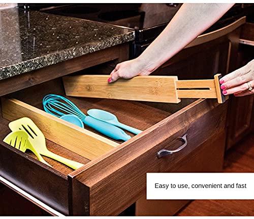 Bamboo Drawer Dividers Set of 4 Adjustable 13"-17" G668