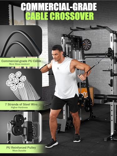 Heavy Duty Power Cage with Dual Pulley System J500