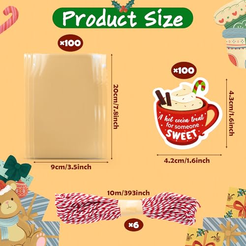 100 Set Christmas Disposable Wooden Spoons W736978