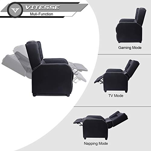 Grey PU Leather Gaming Recliner Chair P523824