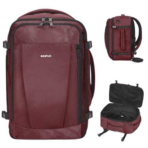 Pink Travel Backpack 18x14x8 Waterproof with Charging Port G643