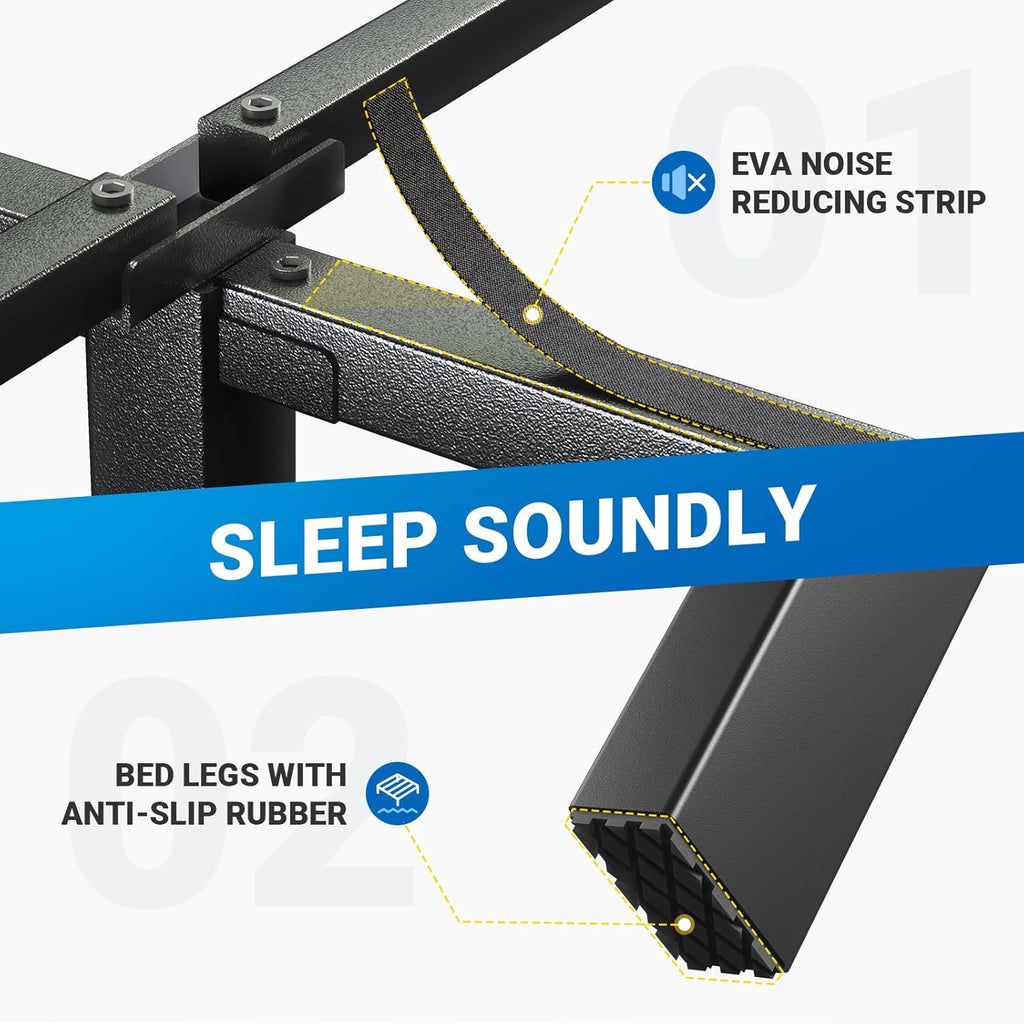 Queen Bed Frame with Storage Space Under Bed A2683