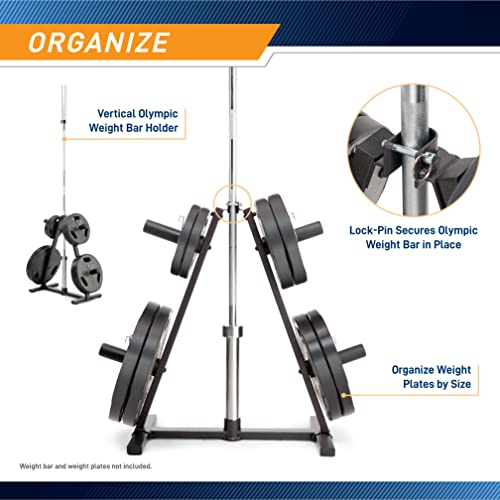 Olympic Weight Plate Tree Weight Storage Rack Q859