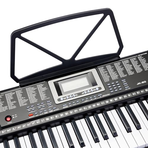 Black 88-Key Semi-Weighted Digital Piano with Sustain Pedal X550885