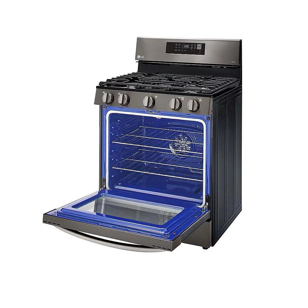 5.8 Cu. Ft. Black Stainless Gas Convection Range B82926