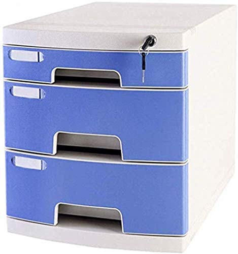 3 Layers A4 Plastic Storage Cabinet with Lock U6337