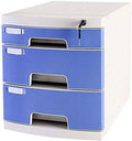 3 Layers A4 Plastic Storage Cabinet with Lock U6337
