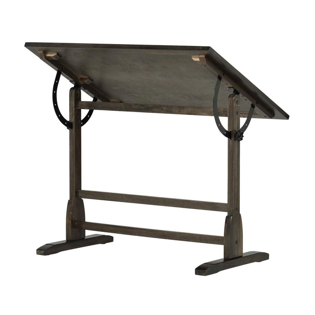 Solid Wood Drawing Table with 42" x 30" Adjustable Tilting Top S36076