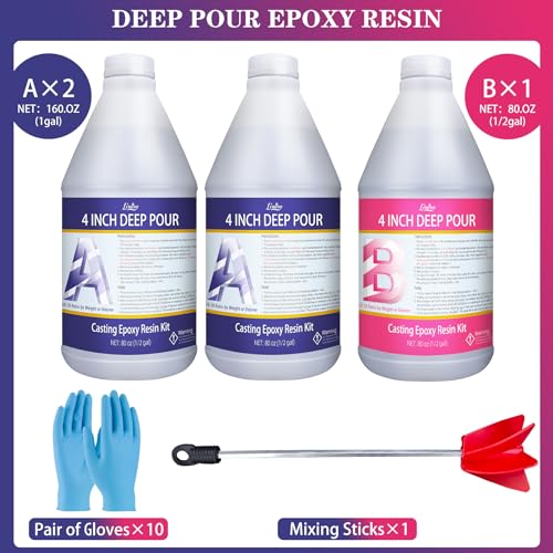 240OZ Crystal Clear Self-Leveling Casting Epoxy Resin A48476